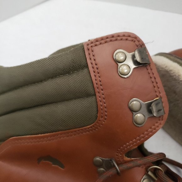 Brown lace Up Simms Mens Shoes Boots Wading Fly Fishing 14 - Picture 13 of 13